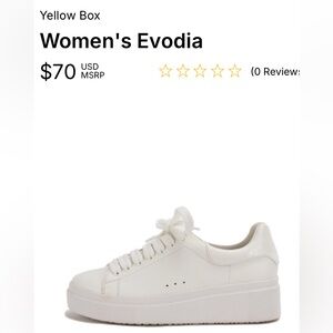 Yellow Box Evodia Sneakers Croco Heel Detailing  Size 7.5